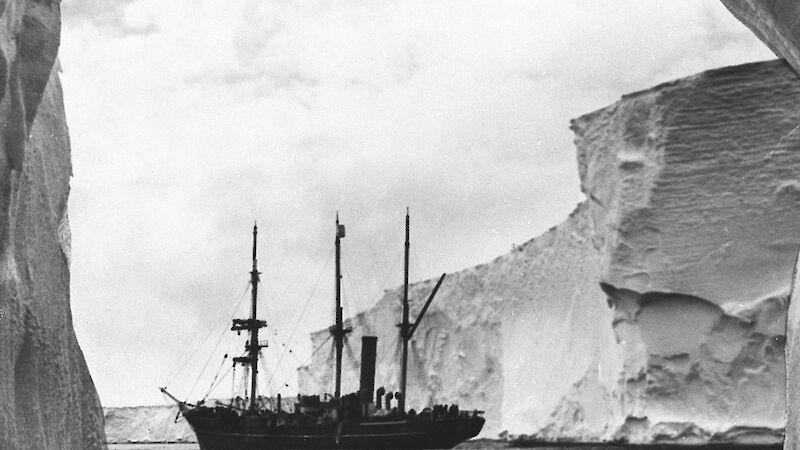 The ship Aurora off Queen Mary Land in 1912