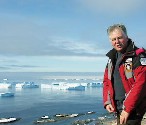 Steve at the Antarctic Peninsula during the Elysium Expedition in 2010.