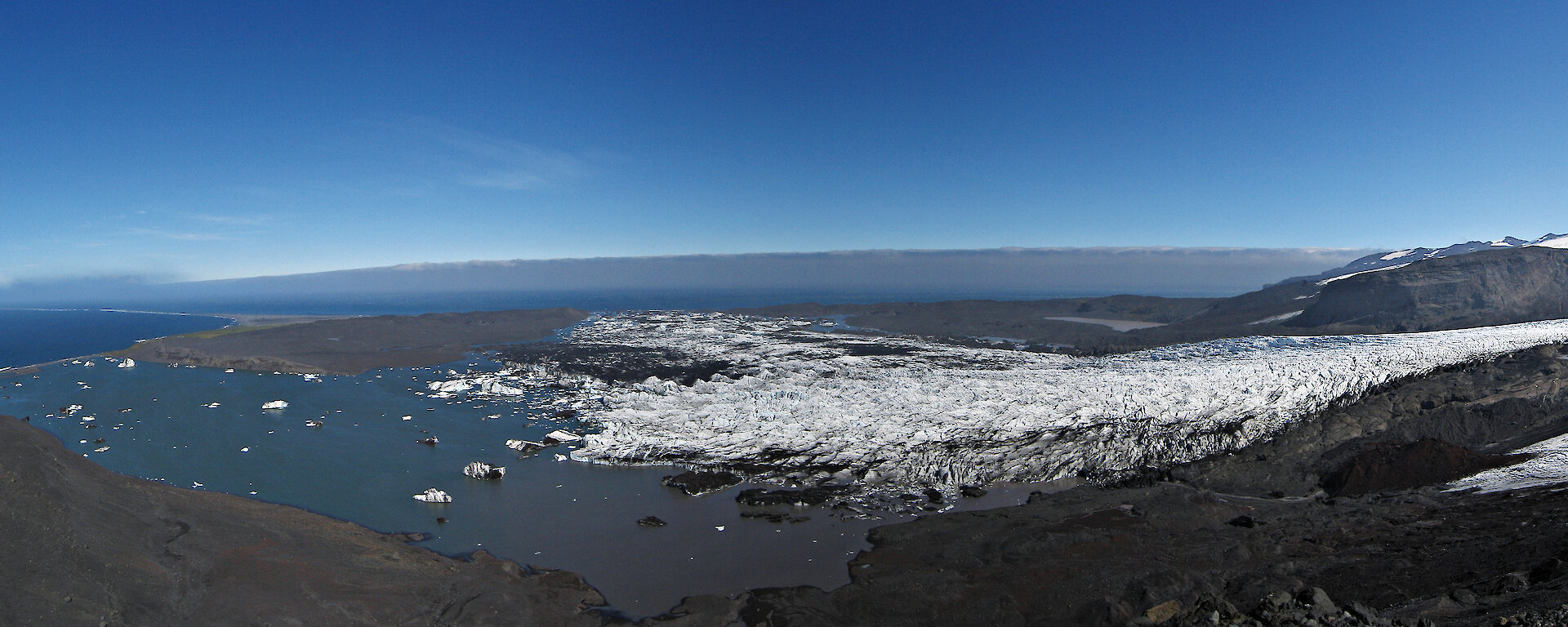 Stephenson Glacier and Stephenson Lagoon on Heard Island