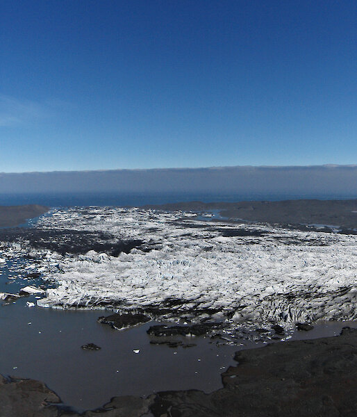 Stephenson Glacier and Stephenson Lagoon on Heard Island