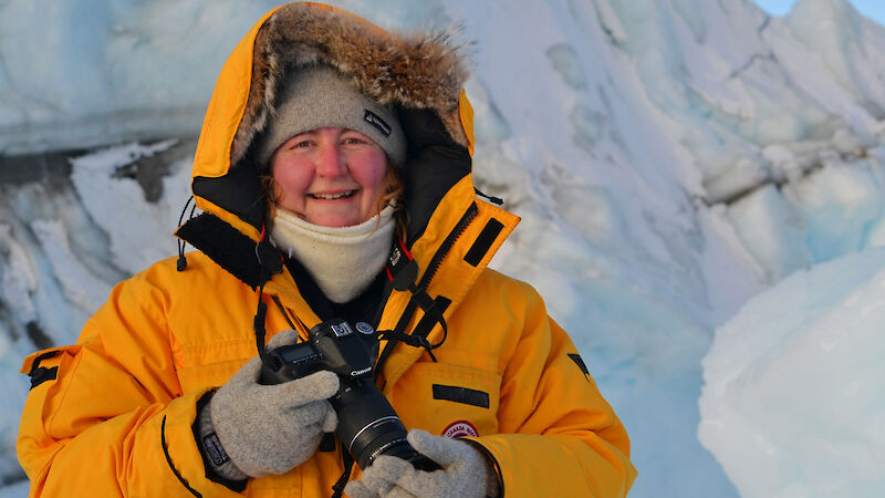 Kerry Steinberner in Antarctica