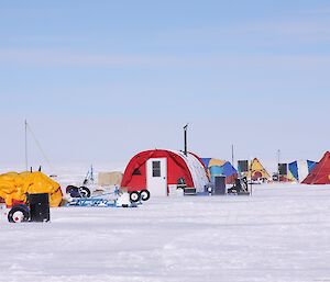The AGAP north field camp run by the Australian Antarctic Division.