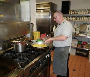 Chef working in the kitchen