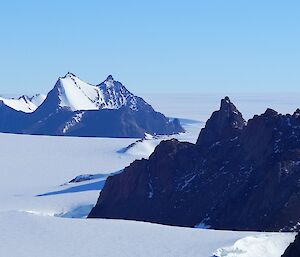 View from Mt. Elliot looking south towards Mt. Coates and Mt. Horden