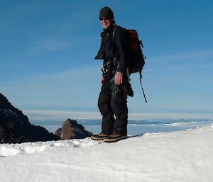Field Training Officer, Tom, descending Fang Peak