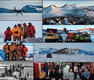 Collage of images depicting some of the station leader’s favourite moments