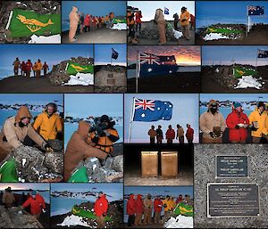 Images from the ceremony conducted for the interment of the ashes of Phil & Nell Law in the cairn on West Arm