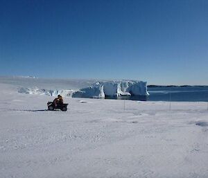 Practicing manoeuvring on the quads