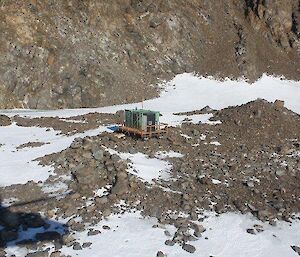 Rumdoodle Hut from the air