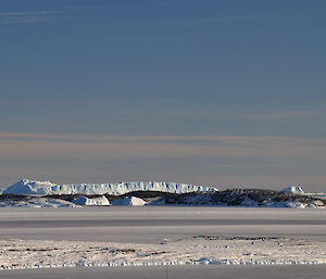 View from station towards north west showing large iceberg in the distance