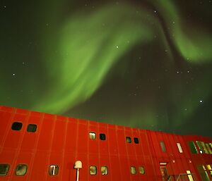 Aurora over the Red Shed