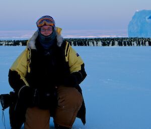 Vicki, the officer in charge of the Mawson Met office