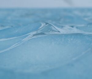 The glistening scalloped-shaped ice near Rumdoodle