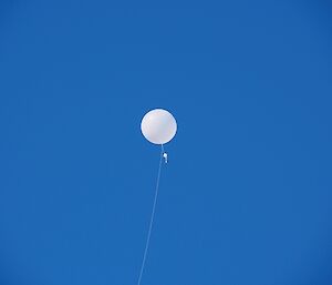 Balloon on a string in the sky