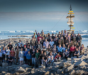 Casey expeditioners enjoying Australia Day