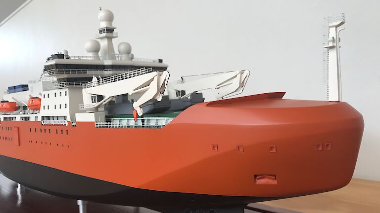 Model of the new icebreaker
