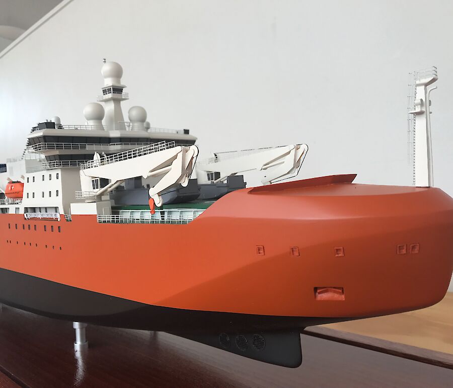 Model of the new icebreaker