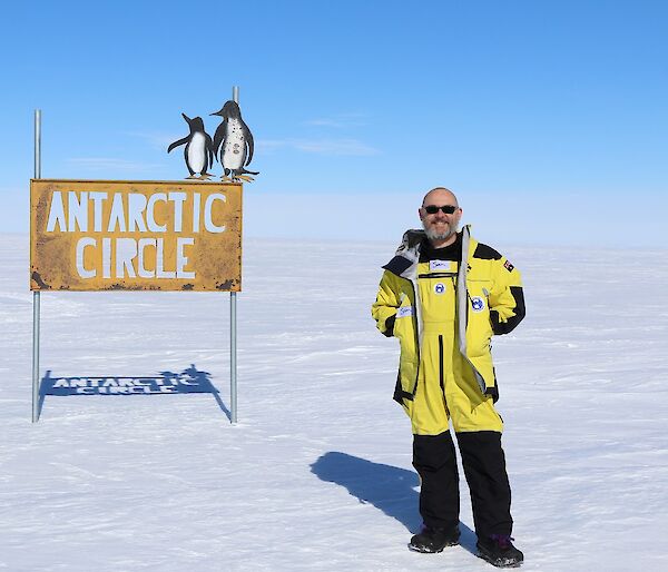 Antarctic circle sign