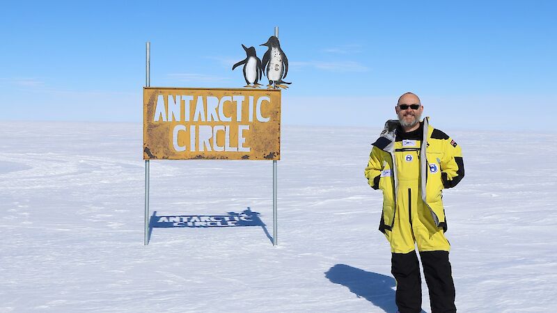 Antarctic circle sign
