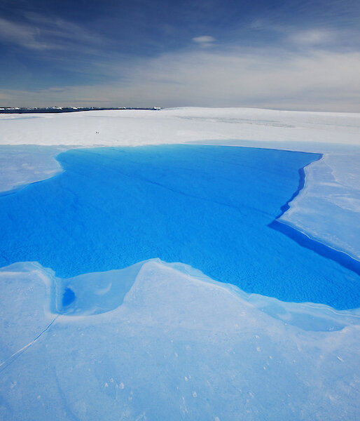 Glacial lake in the Vestfold Hills near Davis station
