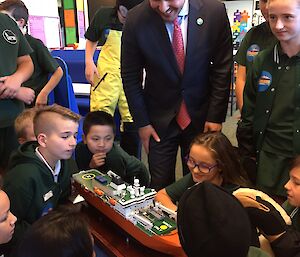 Frydenberg with kids
