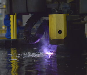 Cutting of steel