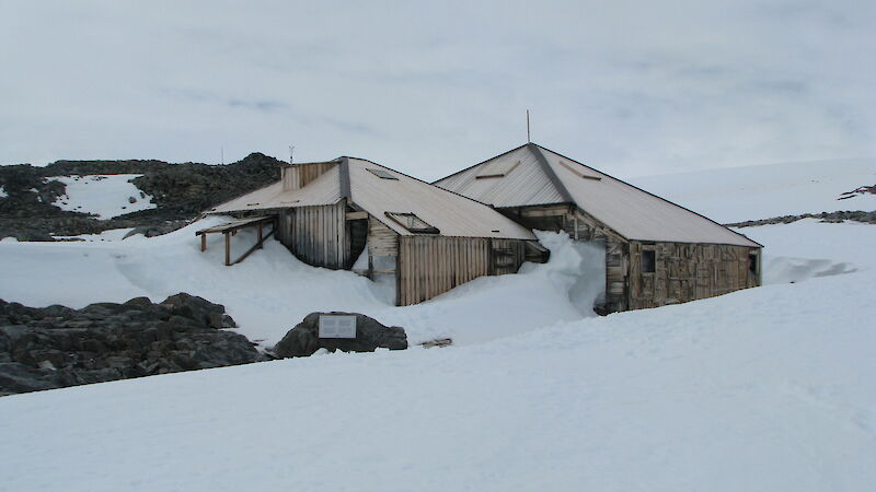 Photo of hut in Antarctica