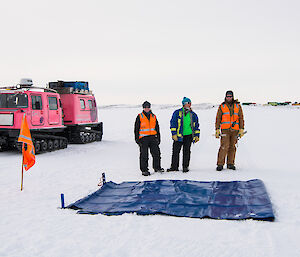 people on sea ice