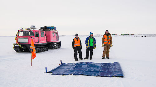 people on sea ice