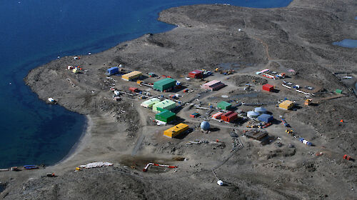 Aerial view of Davis station.
