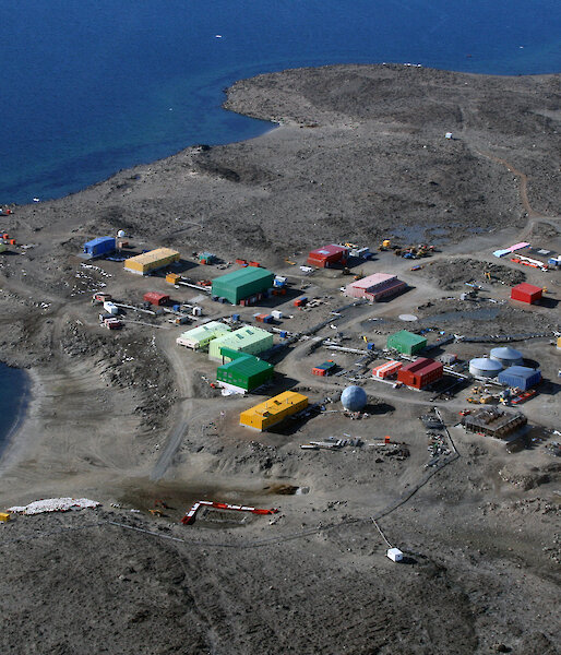 Aerial view of Davis station.