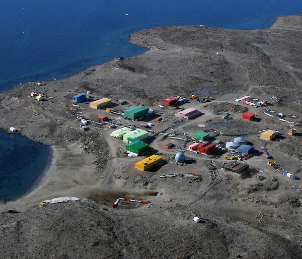 Aerial view of Davis station.