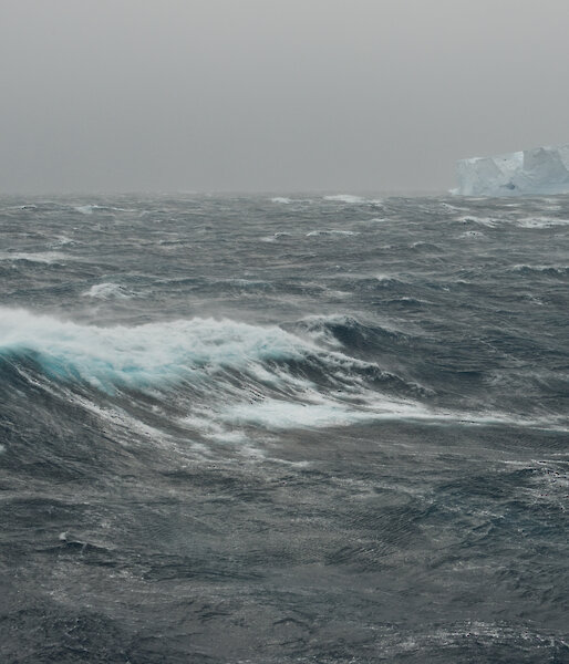 Choppy seas in the Southern Ocean.