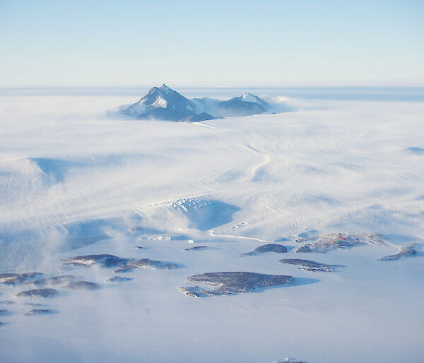 Mawson station from the air.