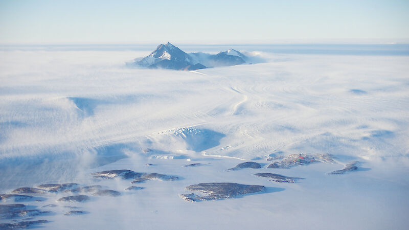 Mawson station from the air.