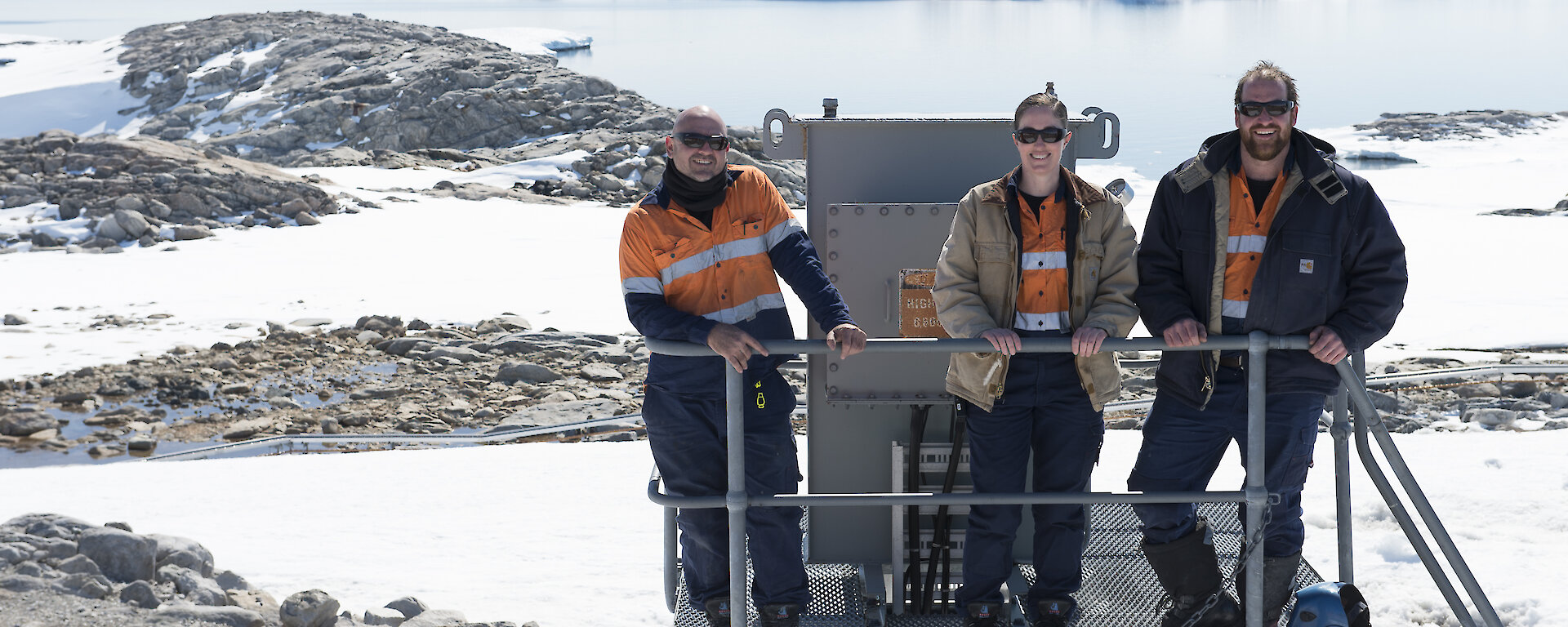 Expeditioners at Casey research station