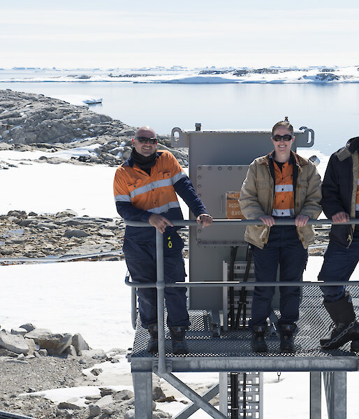 Expeditioners at Casey research station