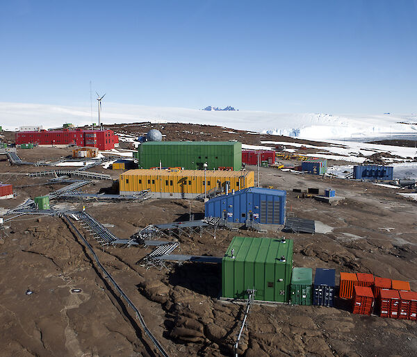 View of Mawson station.