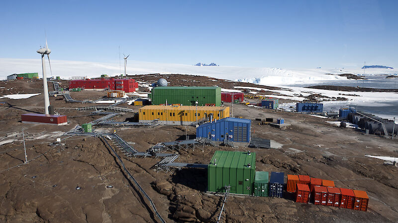 View of Mawson station.