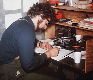 Dr Ian Allison at work as a glaciologist and meteorologist