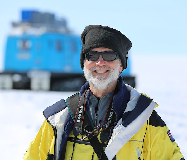 Dr John Cadden in Antarctica