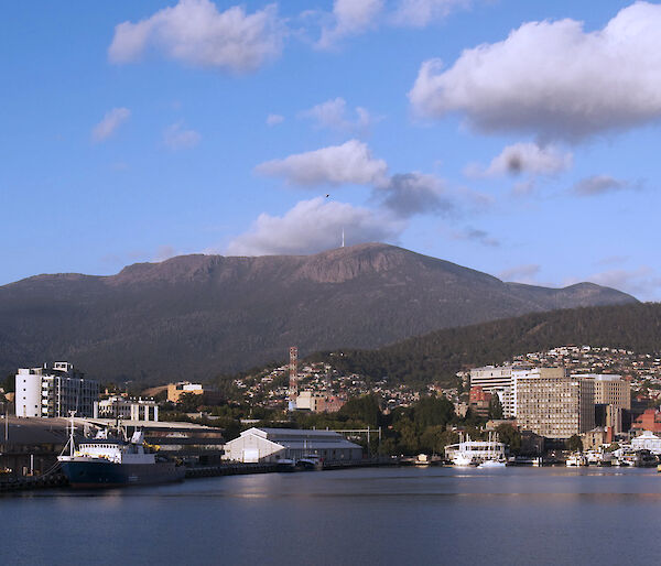 City and mountain