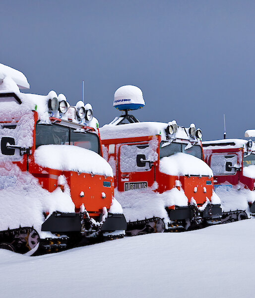 Hägglunds vehicles in Antarctica