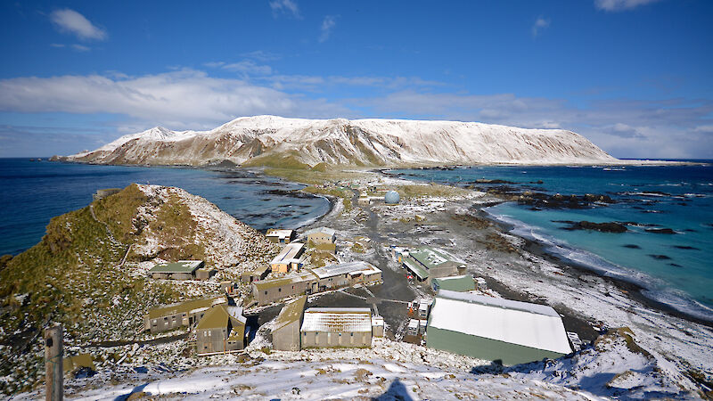 Photo of Macquarie island research station