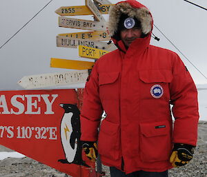 Casey research Station Leader Paul Ross.