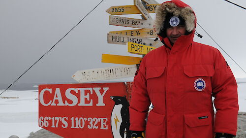 Casey research Station Leader Paul Ross.