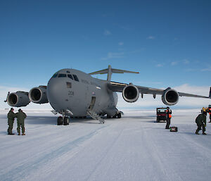 The Royal Australian Air Force (RAAF) C-17A Globemaster III will transport the krill from Wilkins Aerodrome