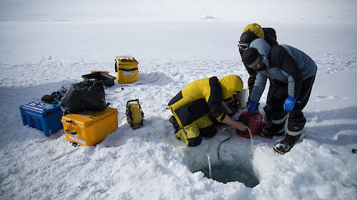 Lowering ROV