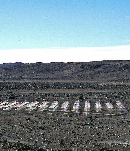 The VHF radar at Davis, used to measure winds in the lower part of the atmosphere