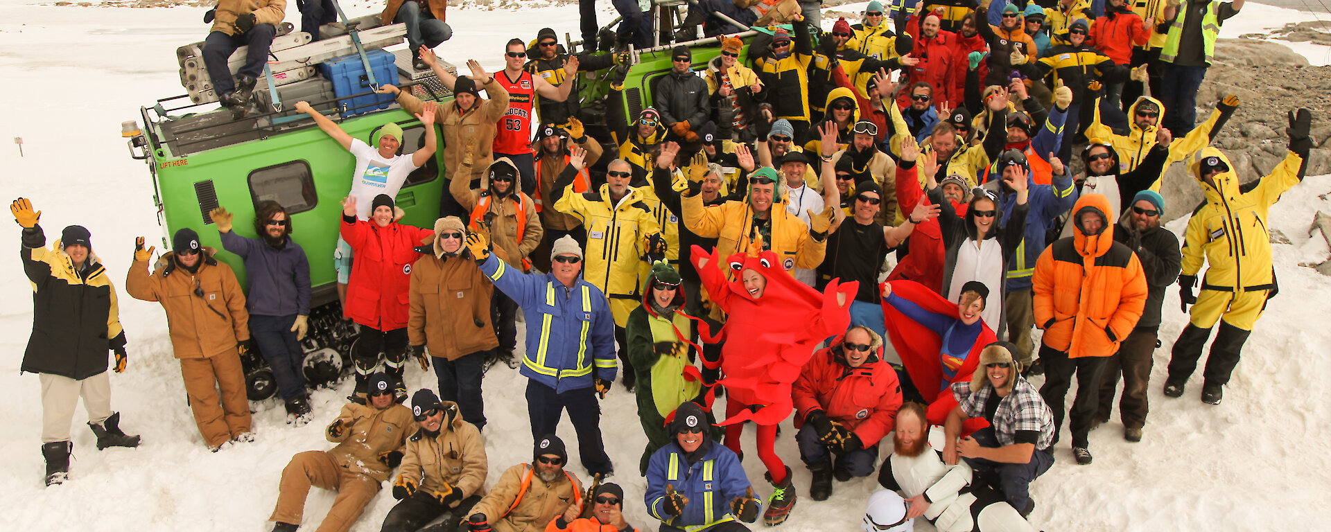 Casey station expeditioners celebrate New Year’s Eve